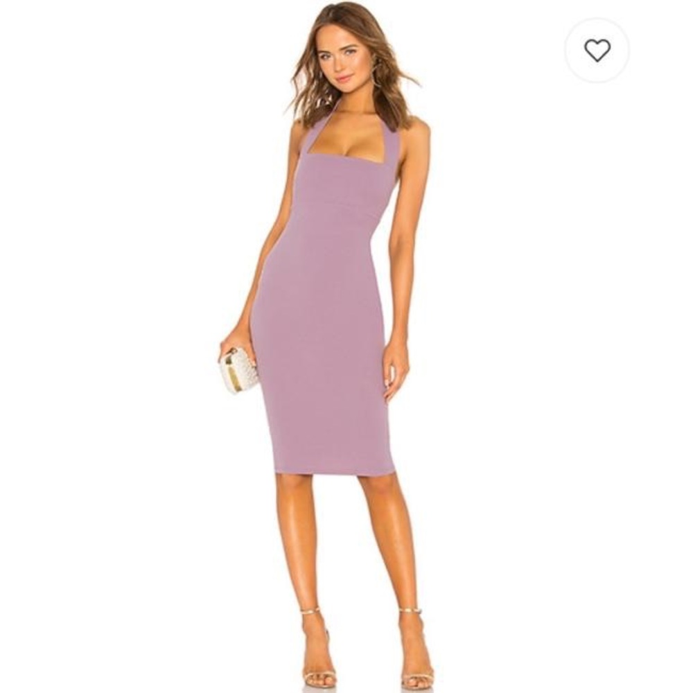 Nookie Purple Revolve Boulevard Halter Midi Dress